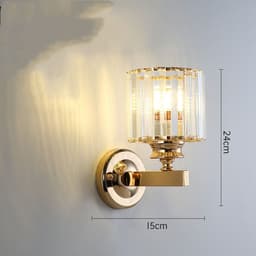 image-Light Luxury Crystal Transparent Creative Bedside Lamps