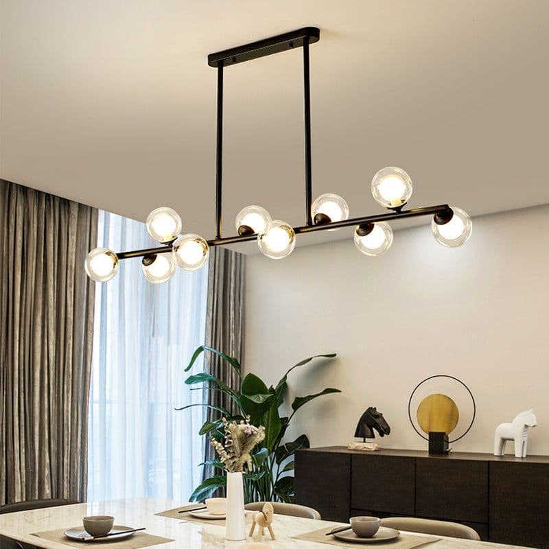 image-Modern Minimalist Glass Bubble Ball Lamp Nordic Restaurant