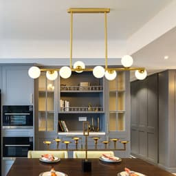 image-Modern Minimalist Glass Bubble Ball Lamp Nordic Restaurant