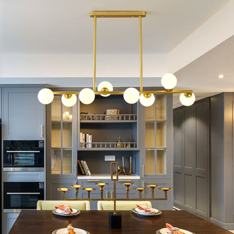 image-Modern Minimalist Glass Bubble Ball Lamp Nordic Restaurant