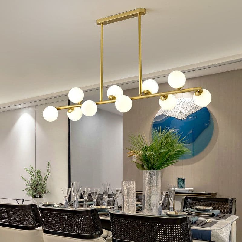 image-Modern Minimalist Glass Bubble Ball Lamp Nordic Restaurant