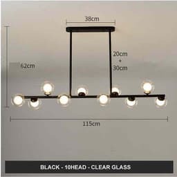 image-Modern Minimalist Glass Bubble Ball Lamp Nordic Restaurant