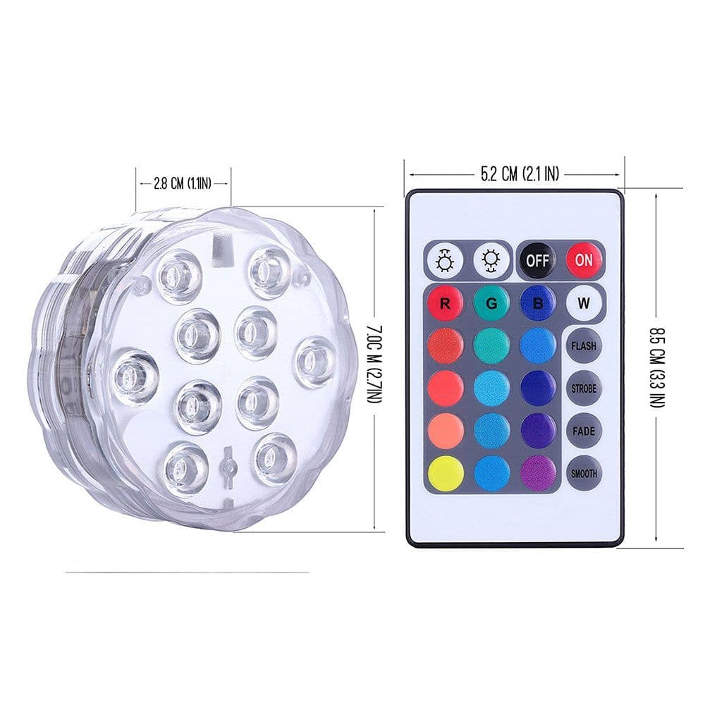 image-10 LED Submersible Lights Underwater Waterproof Wedding Vase Base Lamp Underwater Night Lamp Outdoor Vase Bowl Garden Party Decoration