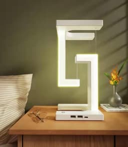 image-Creative Smartphone Wireless Charging Suspension Table Lamp Balance Lamp Floating For Home Bedroom