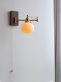 image-Retro Swivel Wall Lamp Japanese Bed Head