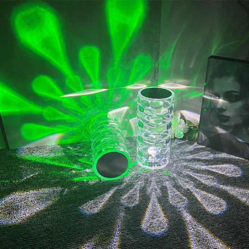 image-Crystal Table Lamp Rechargeable Diamond Night Light With Teardrop Shape Bedside LED Lights Lamp 3 And 16Color Touch Lamp For Home Bedroom Decor