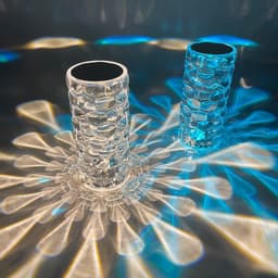 image-Crystal Table Lamp Rechargeable Diamond Night Light With Teardrop Shape Bedside LED Lights Lamp 3 And 16Color Touch Lamp For Home Bedroom Decor