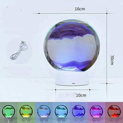 image-Creative 3D Quicksand Table Lamp Bedside