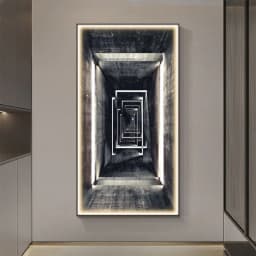 image-Aisle Vertical Wall Art Led Lights Entrance Decoration