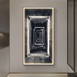 image-Aisle Vertical Wall Art Led Lights Entrance Decoration