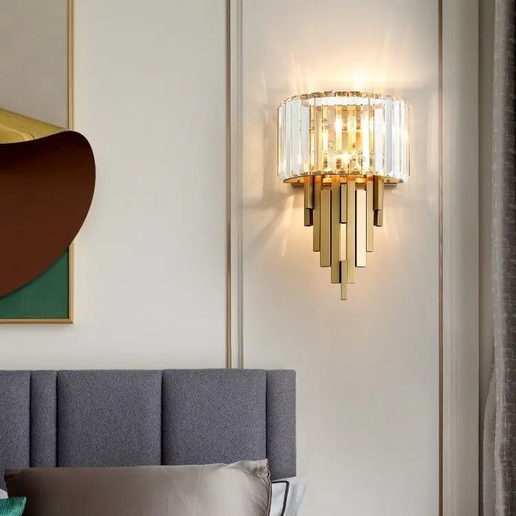 image-New Post-modern Light Luxury Crystal Wall Lamp