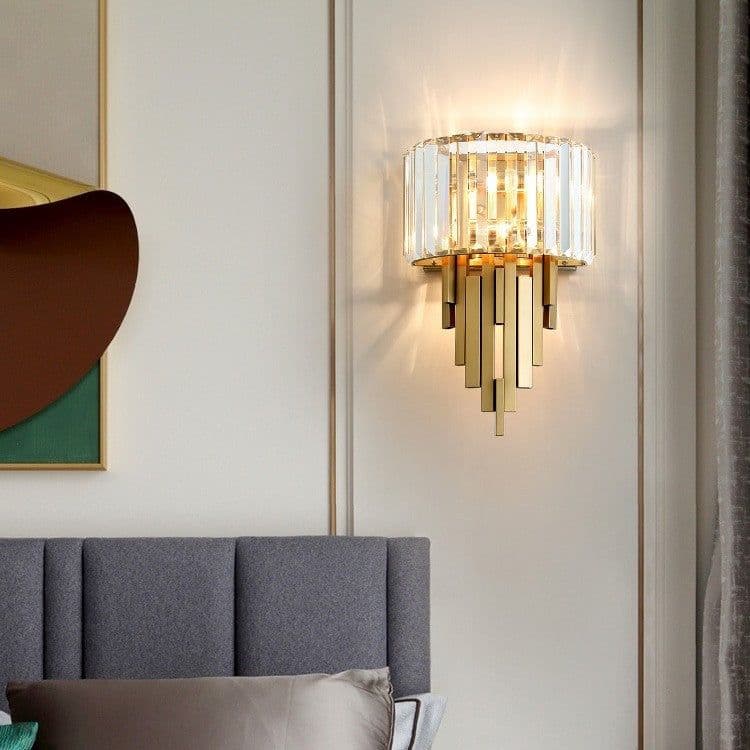 image-New Post-modern Light Luxury Crystal Wall Lamp