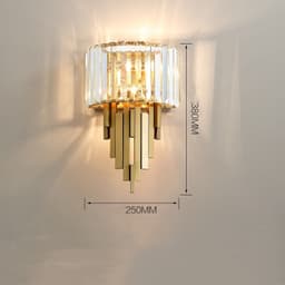 image-New Post-modern Light Luxury Crystal Wall Lamp