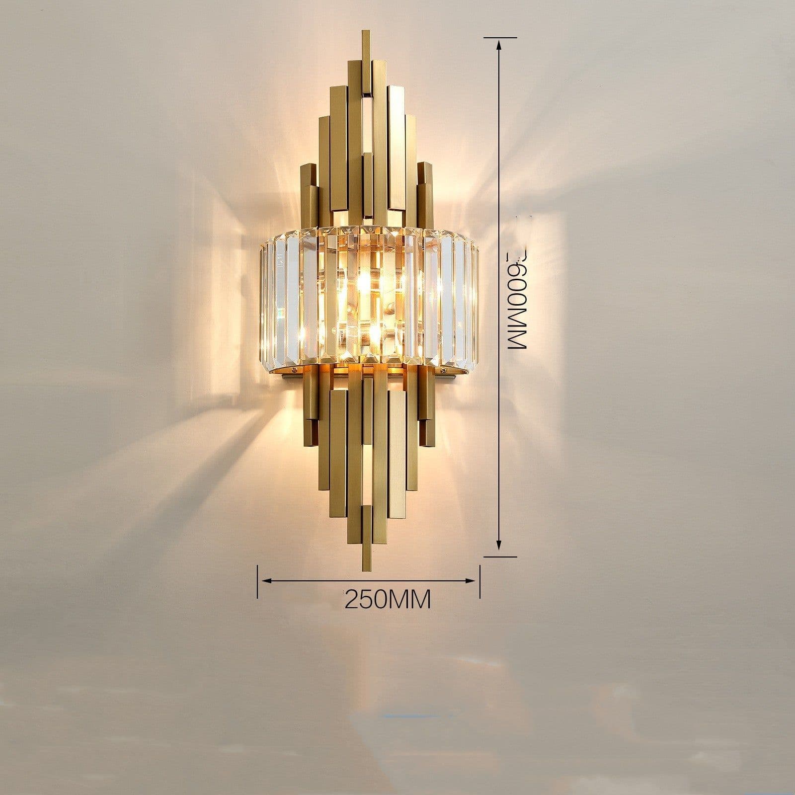 image-New Post-modern Light Luxury Crystal Wall Lamp