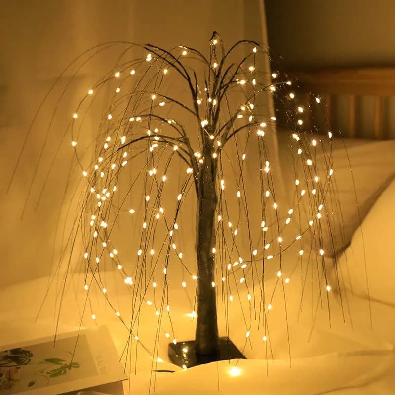 image-Scene Arrangement Illusion Copper Wire Lights Decorative Night Light