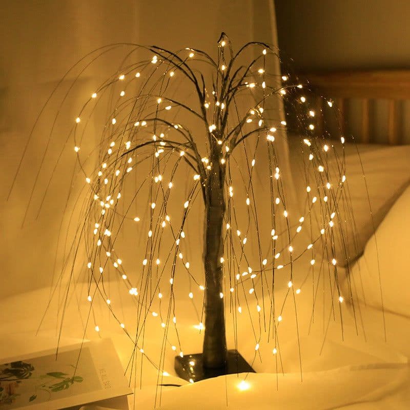 image-Scene Arrangement Illusion Copper Wire Lights Decorative Night Light
