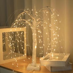 image-Scene Arrangement Illusion Copper Wire Lights Decorative Night Light
