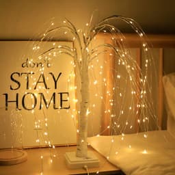 image-Scene Arrangement Illusion Copper Wire Lights Decorative Night Light