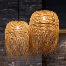 image-Bamboo Weaving Creative Personality Chinese Bamboo Chandelier