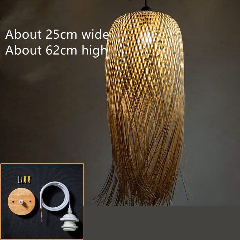 image-Bamboo Weaving Creative Personality Chinese Bamboo Chandelier