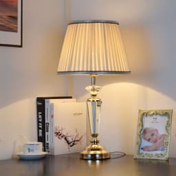 image-Crystal Table LampDesk Bedside Lamp LED Modern Home