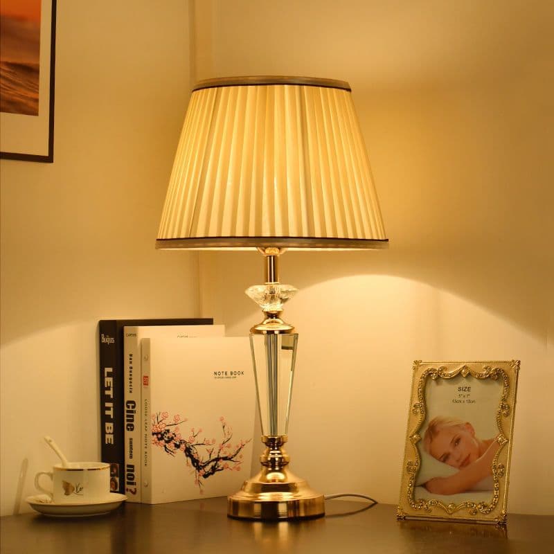 image-Crystal Table LampDesk Bedside Lamp LED Modern Home