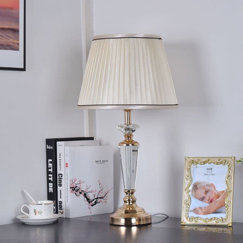 image-Crystal Table LampDesk Bedside Lamp LED Modern Home