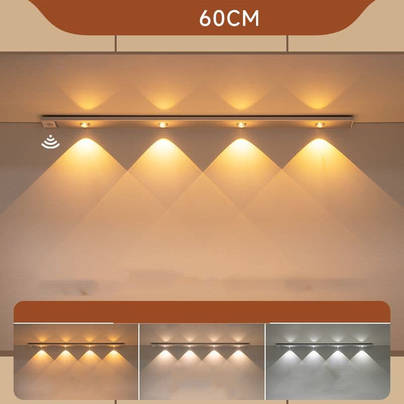 image-LED Wireless Self-adhesive Inductive Charging Shoe Cabinet Cabinet Light Strip