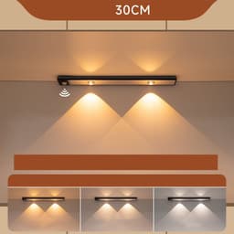 image-LED Wireless Self-adhesive Inductive Charging Shoe Cabinet Cabinet Light Strip