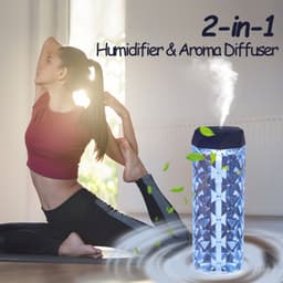 image-Crystal Lamp Air Humidifier Color Night Light Touch Lamp With Cool Mist Maker Fogger LED Atmosphere Room Decoration Home Decor Lights