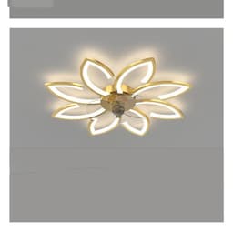image-Simple And Creative Bedroom Ceiling Fan Lamp