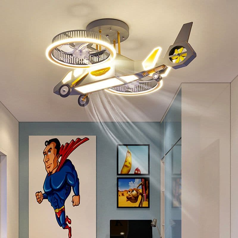 image-Eye Protection Boy Bedroom Lamps Are Simple And Modern.