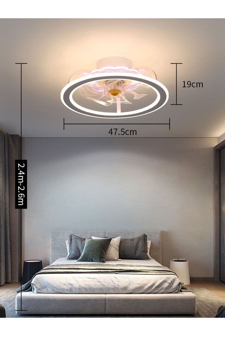 image-Bedroom Ceiling Lamp Modern Fan Lamp