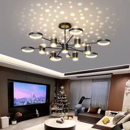 image-Light Luxury Chandelier Nordic Star Lamp Combination Whole House Package