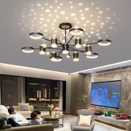 image-Light Luxury Chandelier Nordic Star Lamp Combination Whole House Package