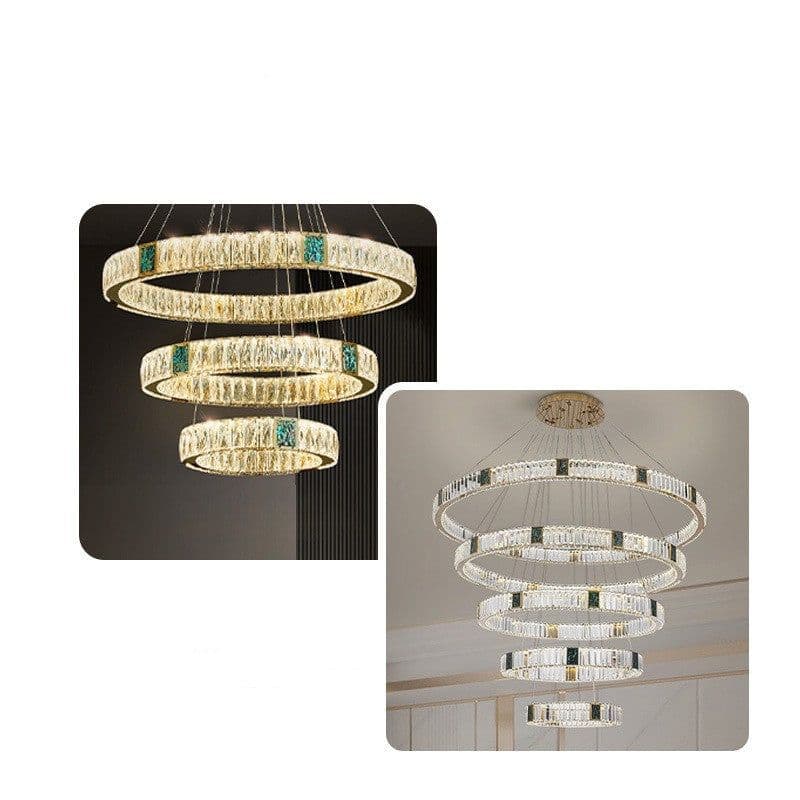 image-Light Luxury Crystal Chandelier Living Dining Room Bedroom Study
