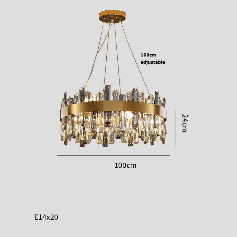 image-Crystal Chandelier Living Room Lights Simple