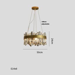image-Crystal Chandelier Living Room Lights Simple