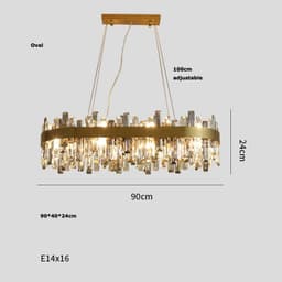 image-Crystal Chandelier Living Room Lights Simple