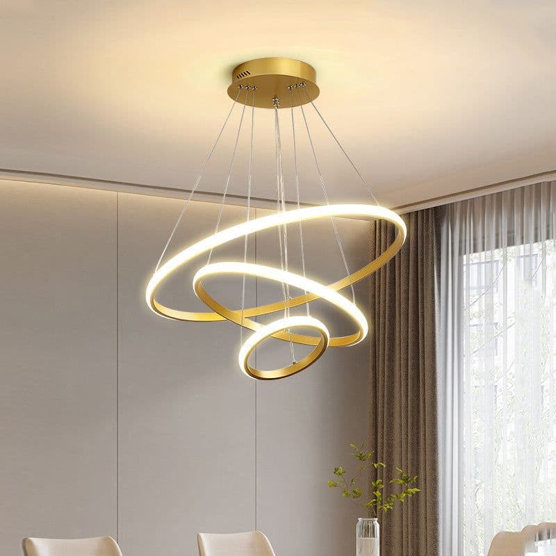 image-Living Room Chandelier Dining Room Lamp Intelligent Simple Household Chandelier