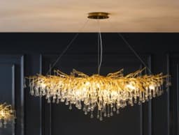 image-Postmodern Light Luxury Chandelier Water Drop Crystal Lamp Atmosphere