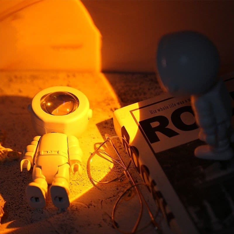 image-Sunset Projection Atmosphere Rainbow Sunset Manufacturing Robot