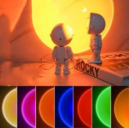 image-Sunset Projection Atmosphere Rainbow Sunset Manufacturing Robot