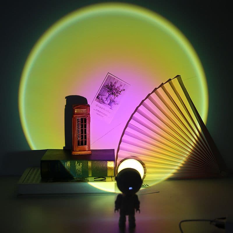 image-Sunset Projection Atmosphere Rainbow Sunset Manufacturing Robot