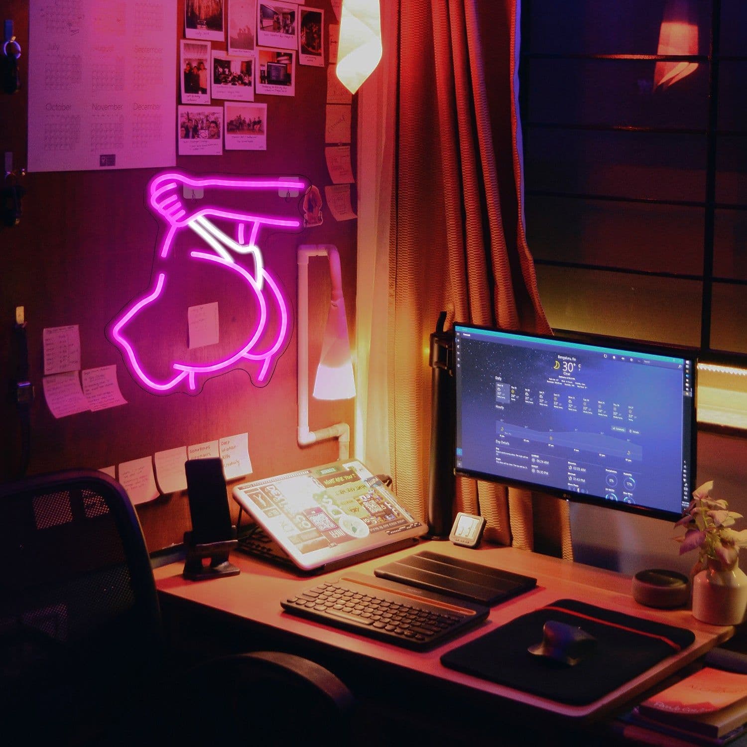 image-Neon Lights In The Shape Of Bar Beauties