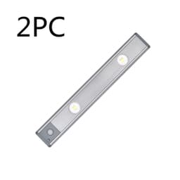 image-Motion Sensor Lamp Under The Cabinet Dimmable Cabinet Lamp Rechargeable Magnetic Suction Installation Kitchen Night Light Wardrobe Lamp