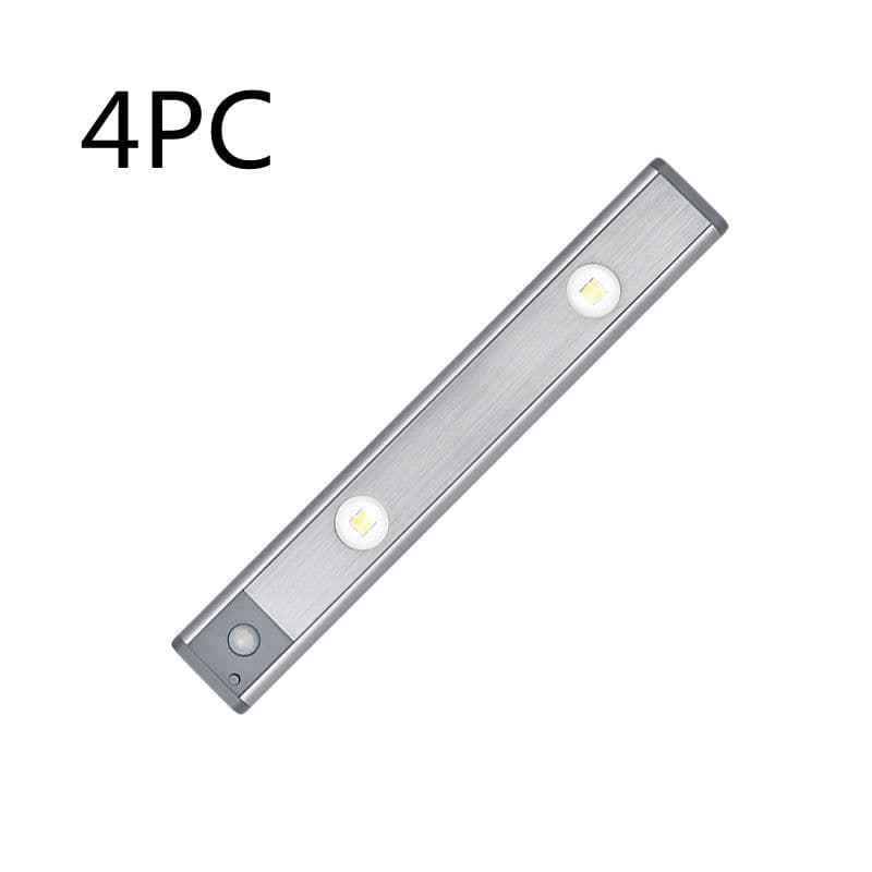 image-Motion Sensor Lamp Under The Cabinet Dimmable Cabinet Lamp Rechargeable Magnetic Suction Installation Kitchen Night Light Wardrobe Lamp