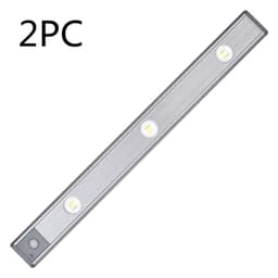 image-Motion Sensor Lamp Under The Cabinet Dimmable Cabinet Lamp Rechargeable Magnetic Suction Installation Kitchen Night Light Wardrobe Lamp