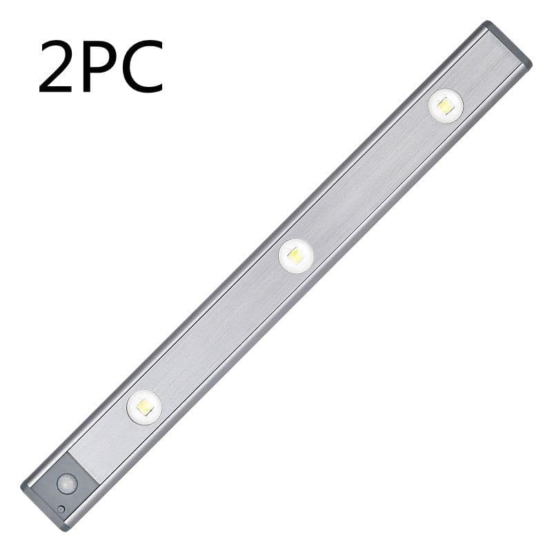 image-Motion Sensor Lamp Under The Cabinet Dimmable Cabinet Lamp Rechargeable Magnetic Suction Installation Kitchen Night Light Wardrobe Lamp