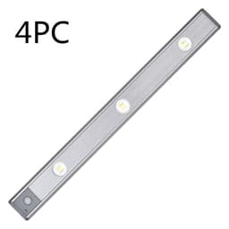 image-Motion Sensor Lamp Under The Cabinet Dimmable Cabinet Lamp Rechargeable Magnetic Suction Installation Kitchen Night Light Wardrobe Lamp
